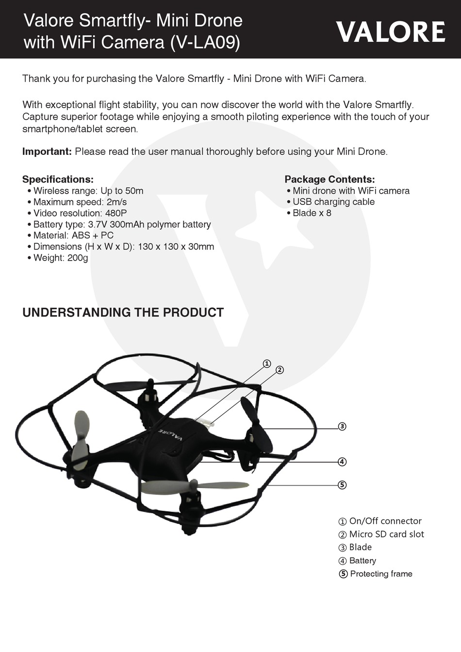 X cam store quadcopter user manual