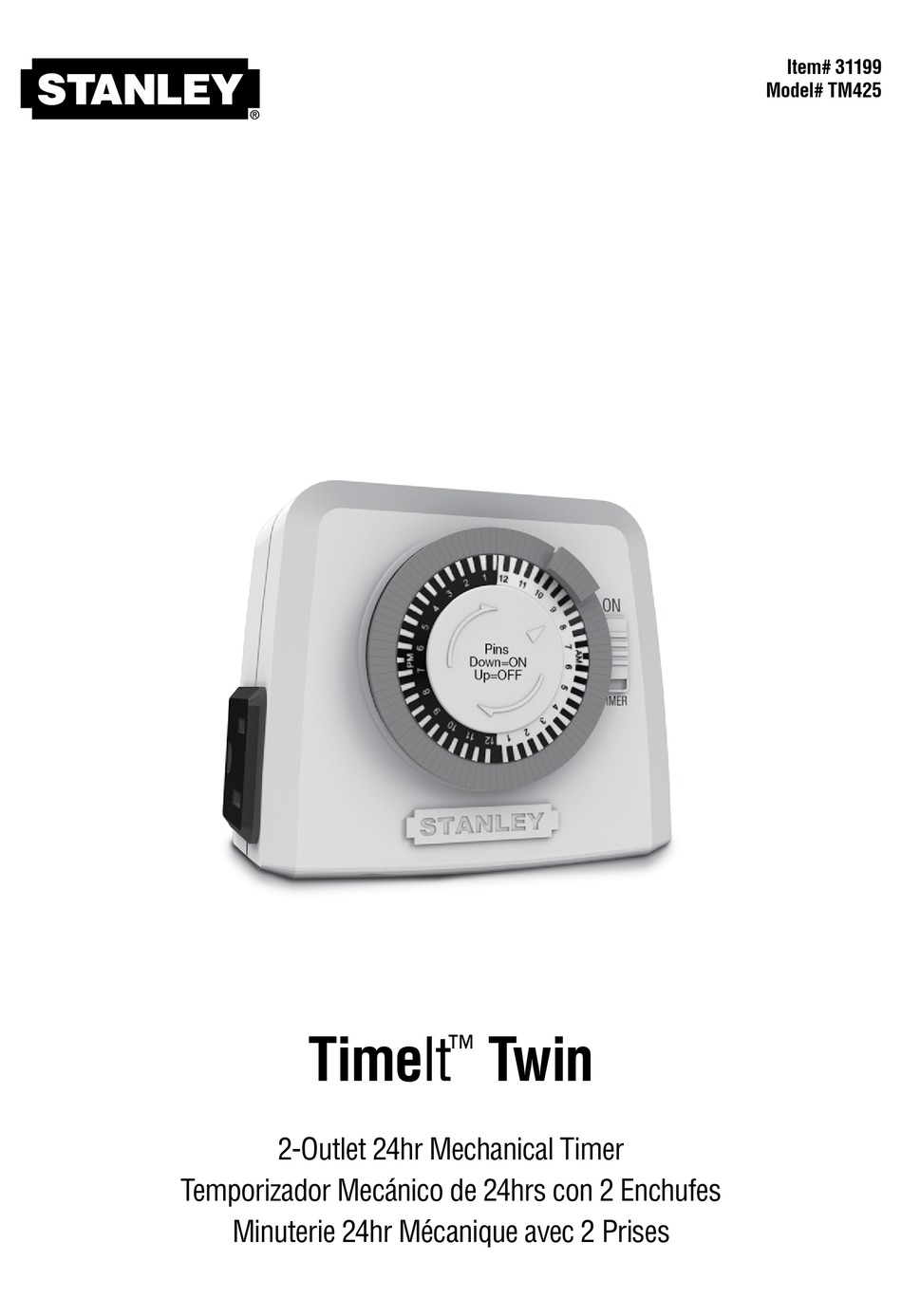 STANLEY TIMELT TWIN TM425 QUICK START MANUAL Pdf Download | ManualsLib