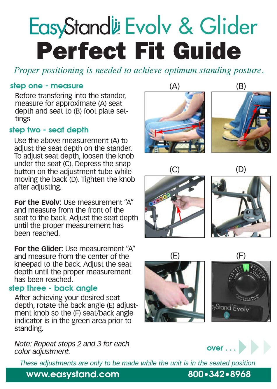 EASYSTAND EVOLV PERFECT FIT MANUAL Pdf Download ManuaLib