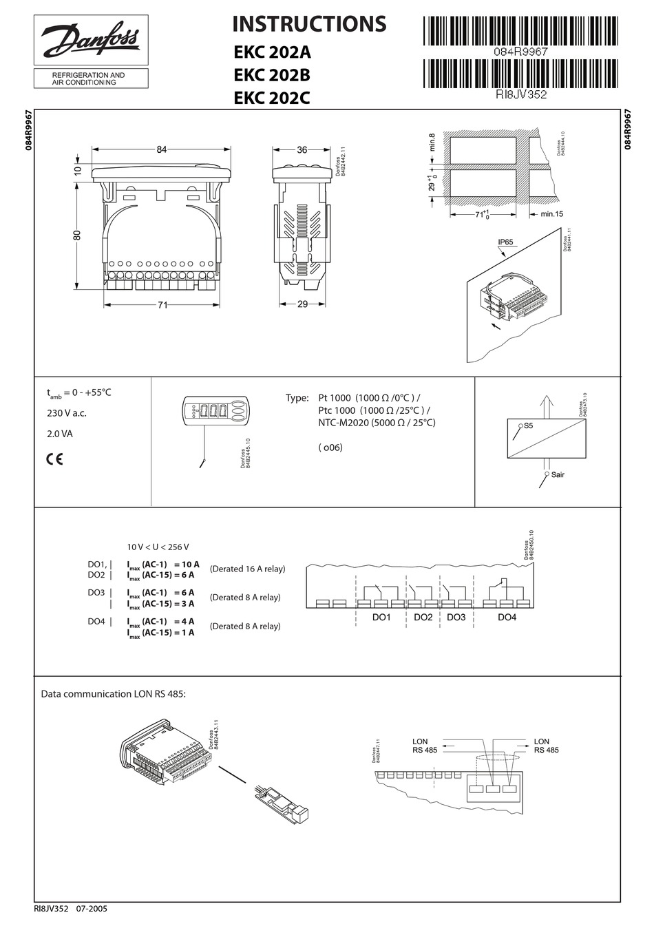 Type ekc 202b схема подключения