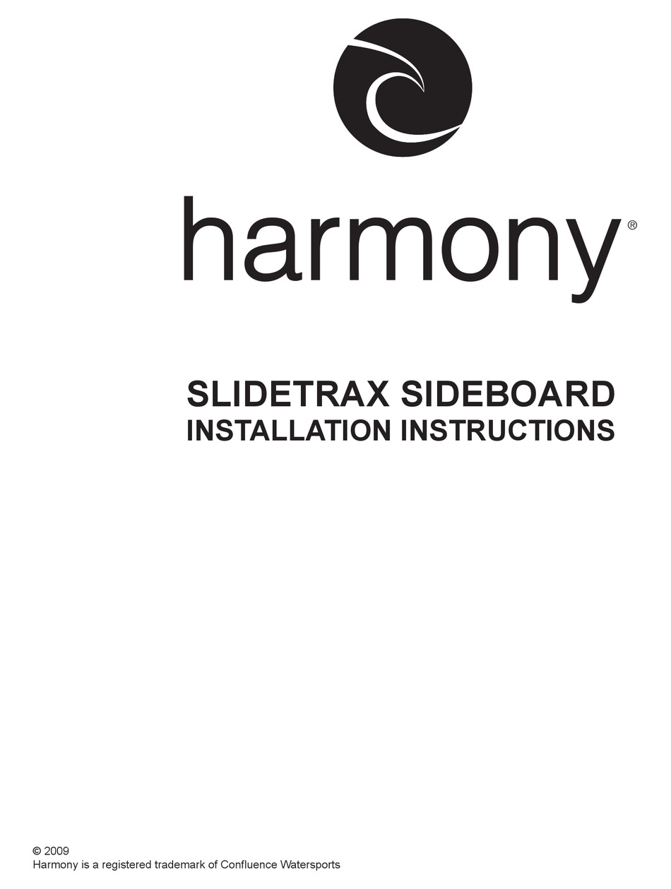 HARMONY SLIDETRAX 8023061 INSTALLATION INSTRUCTIONS Pdf Download ManualsLib