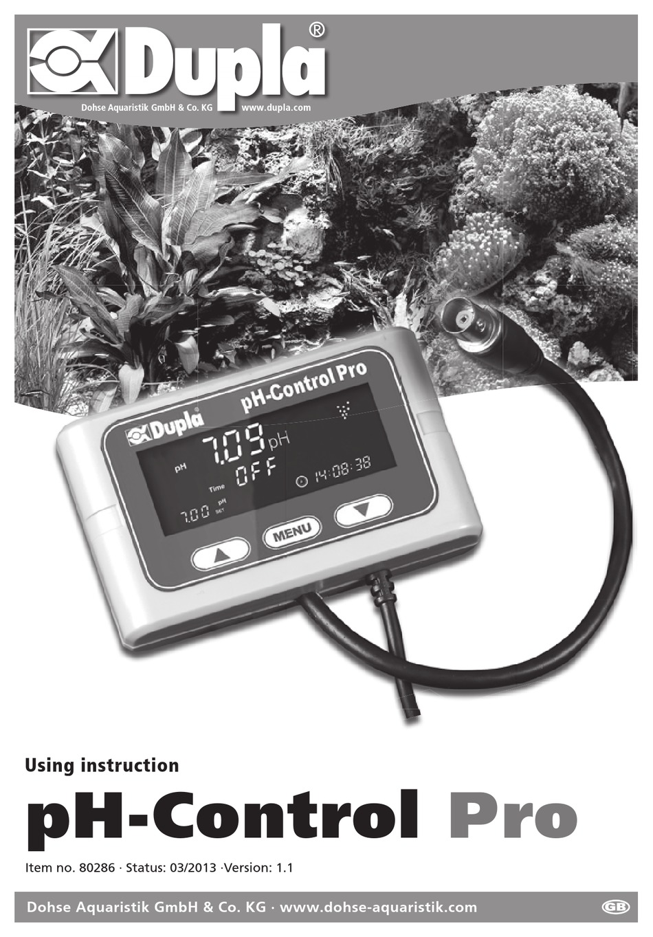 DUPLA PHCONTROL PRO USER INSTRUCTIONS Pdf Download ManualsLib