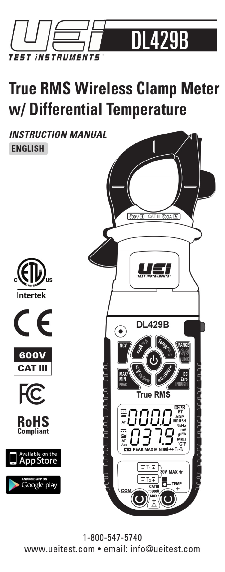 UEI DL429B INSTRUCTION MANUAL Pdf Download ManualsLib