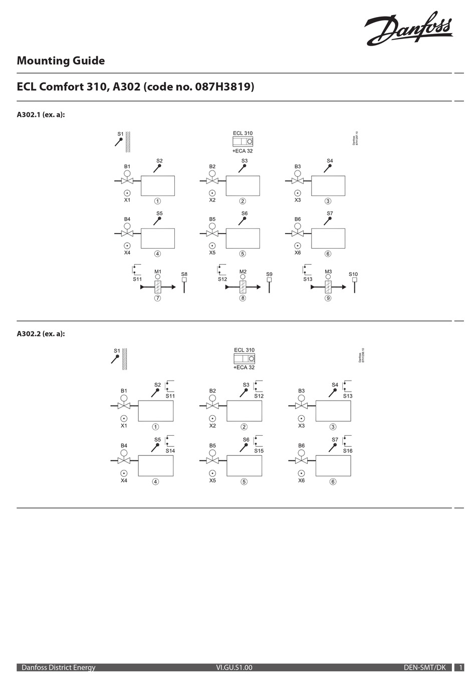 DANFOSS ECL COMFORT 310 MOUNTING MANUAL Pdf Download | ManualsLib