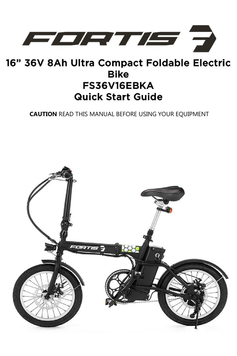 fortis foldable electric bike