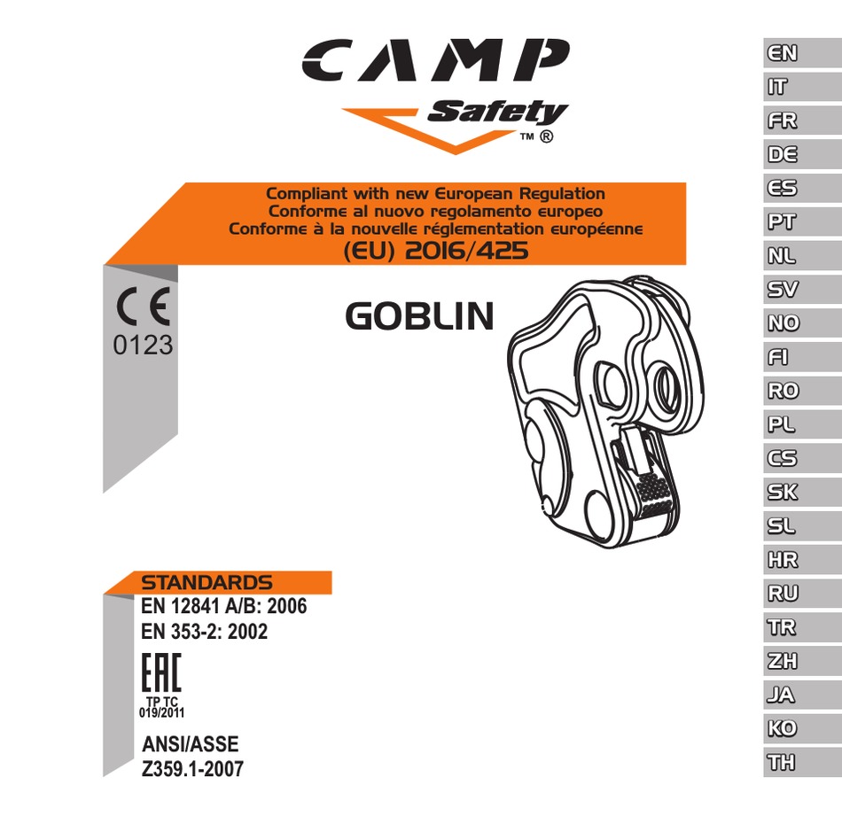 CAMP SAFETY GOBLIN MANUAL Pdf Download ManualsLib