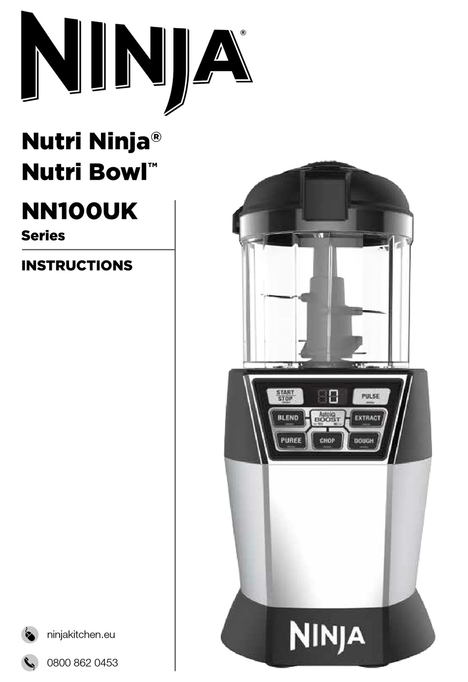 Ninja NN100UK Ultimate Chopper, Blender & Mini Food Processor with