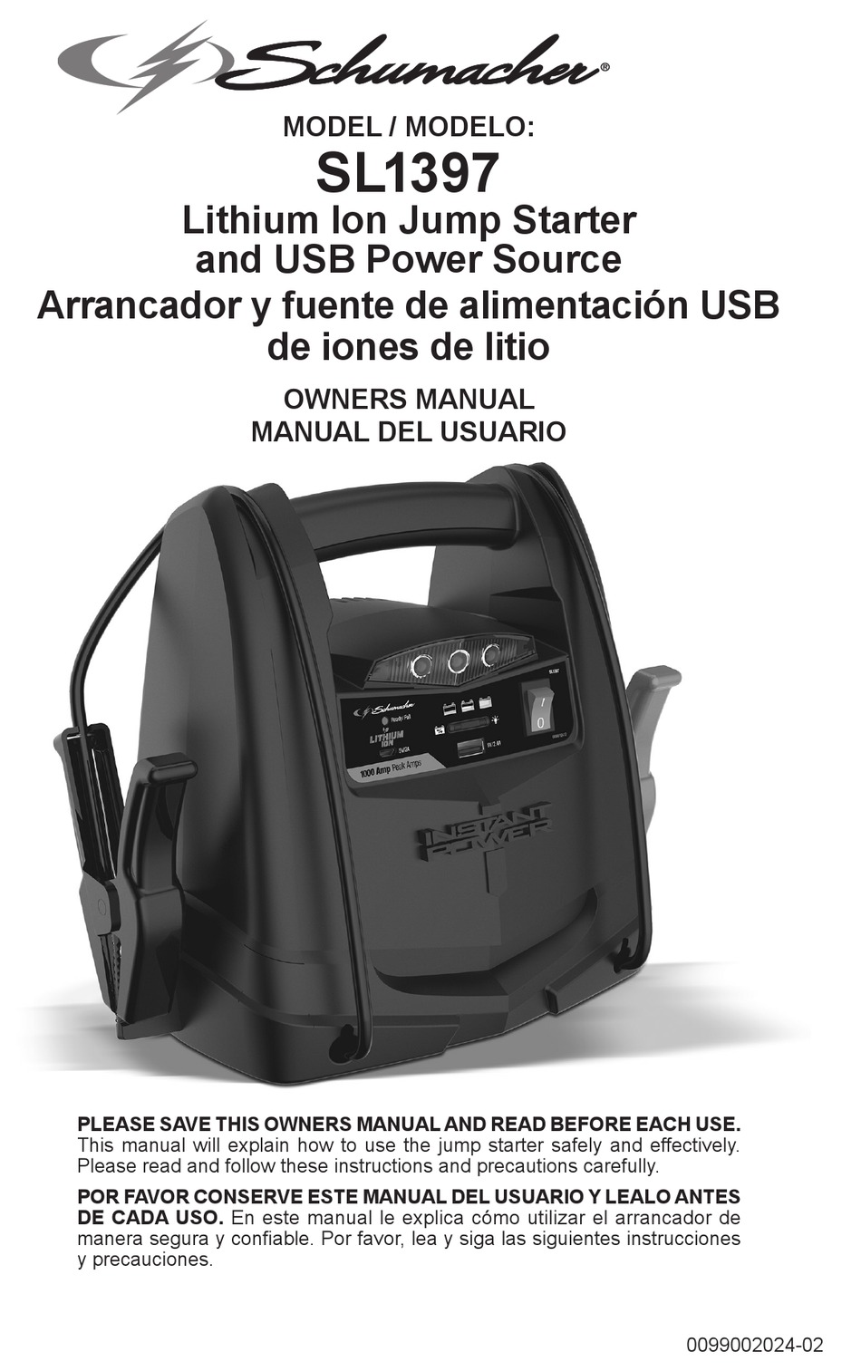 SCHUMACHER SL1397 OWNER'S MANUAL Pdf Download | ManualsLib