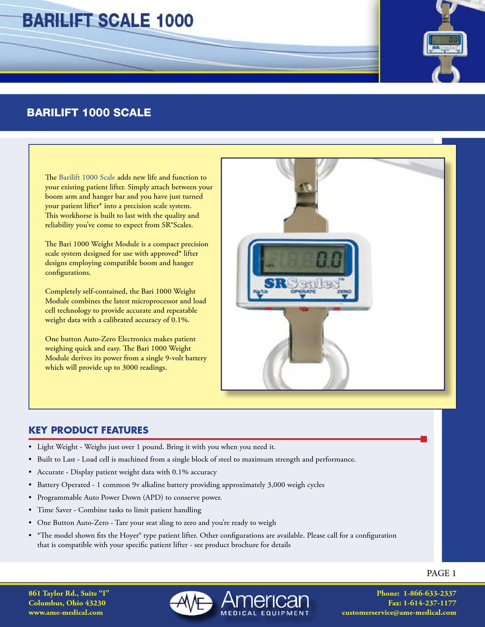 SR Medical Scales