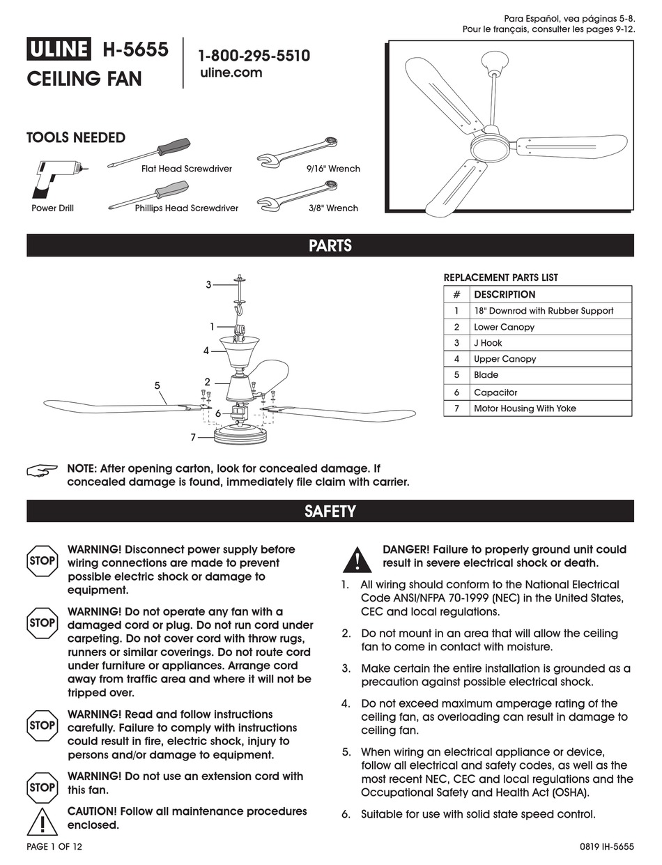 U-LINE H-5655 MANUAL Pdf Download | ManualsLib