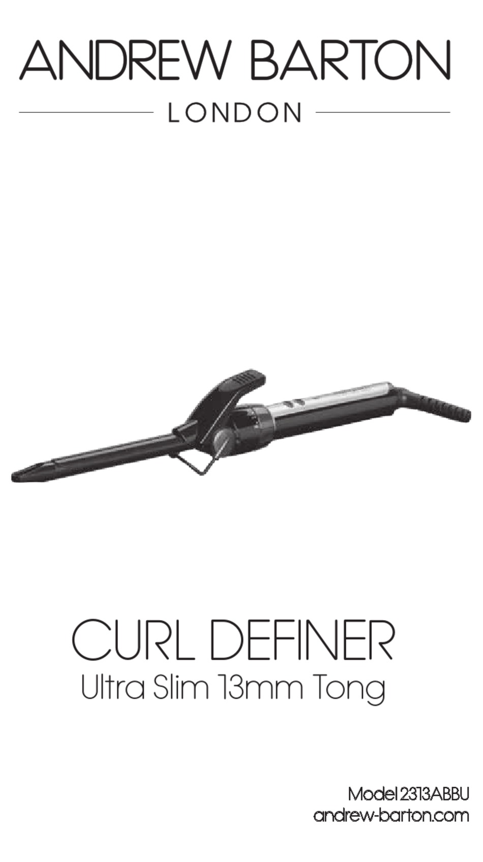 ANDREW BARTON CURL DEFINER 2313ABBU MANUAL Pdf Download | ManualsLib