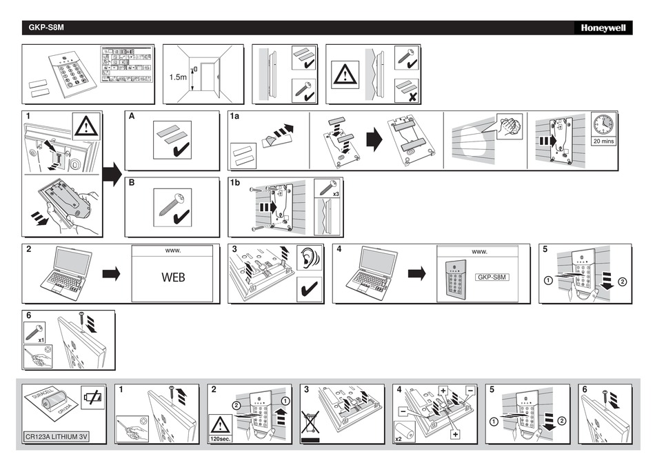 HONEYWELL GKP-S8M QUICK START MANUAL Pdf Download | ManualsLib