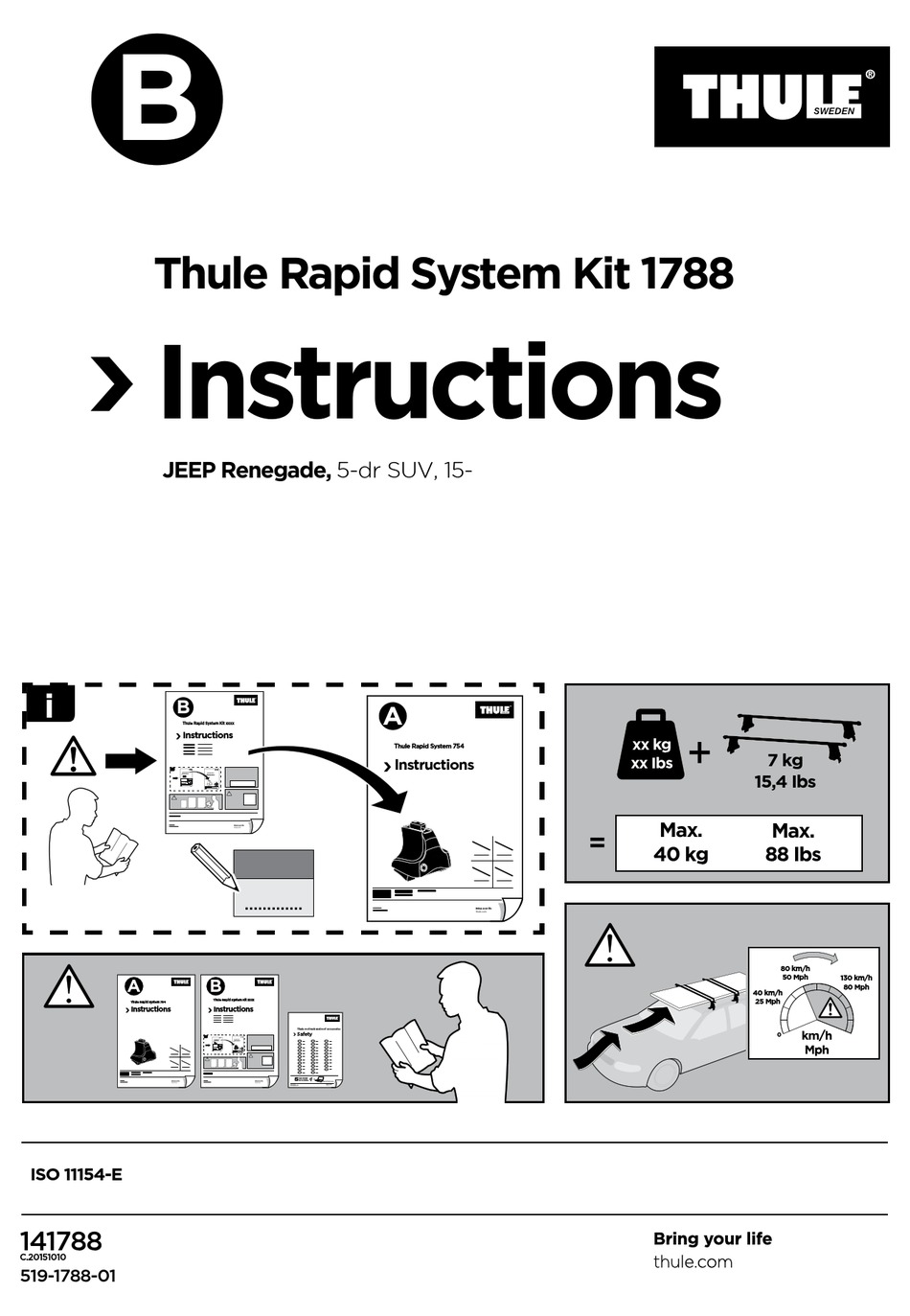 THULE RAPID SYSTEM 1788 INSTRUCTIONS Pdf Download ManualsLib