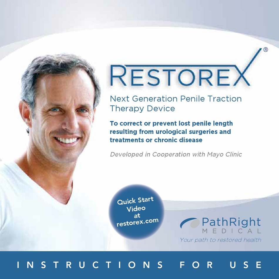 PATHRIGHT MEDICAL RESTOREX INSTRUCTIONS FOR USE MANUAL Pdf Download