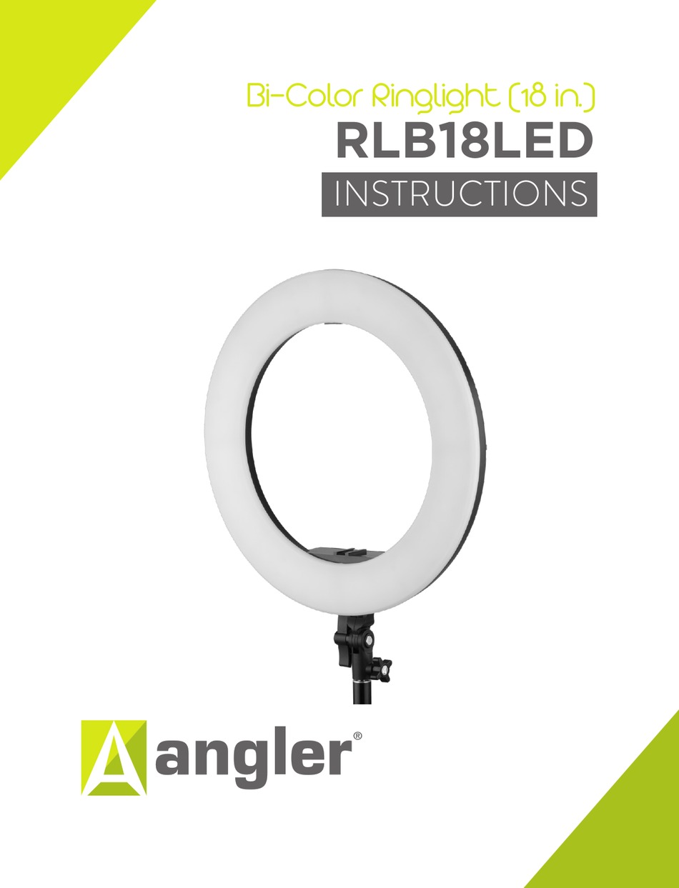 ANGLER RLB18LED INSTRUCTIONS MANUAL Pdf Download