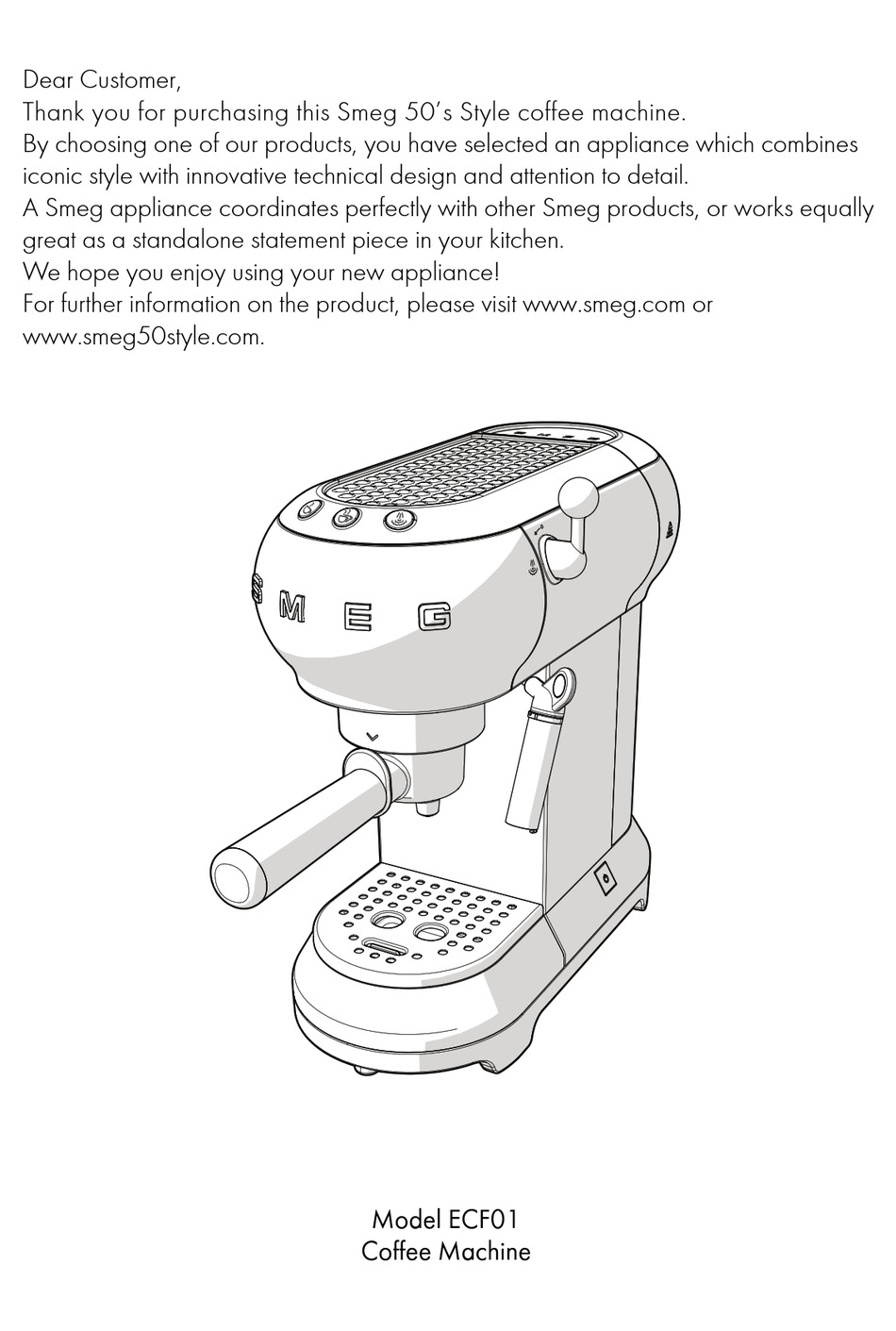 Smeg Ecf01 User Manual Pdf Download 