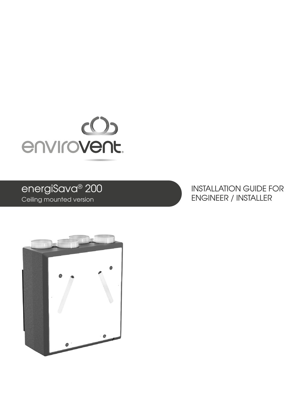 ENVIROVENT ENERGISAVA 200 INSTALLATION MANUAL Pdf Download | ManualsLib
