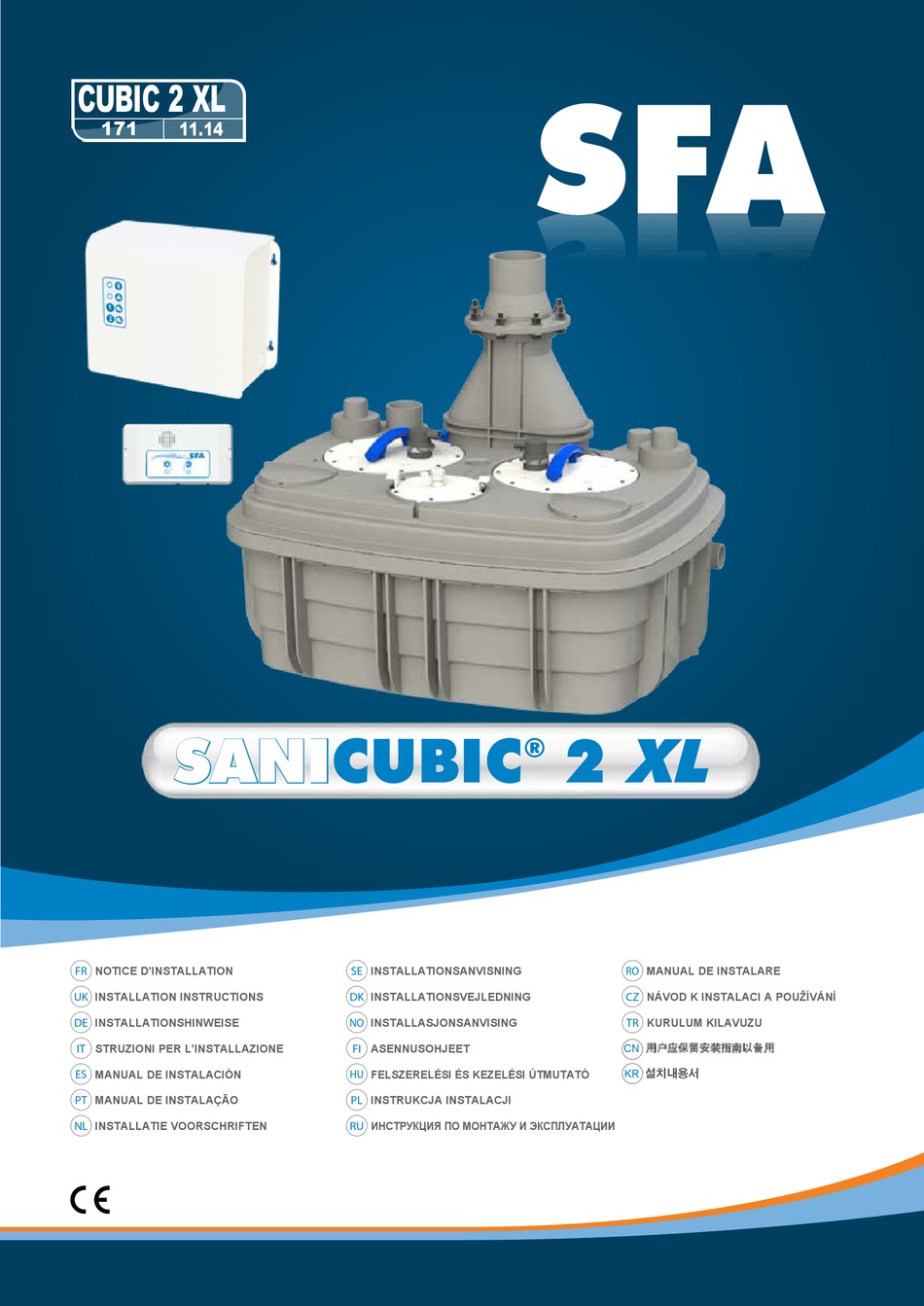 SFA SANICUBIC 2 XL INSTALLATION INSTRUCTIONS MANUAL Pdf Download ...