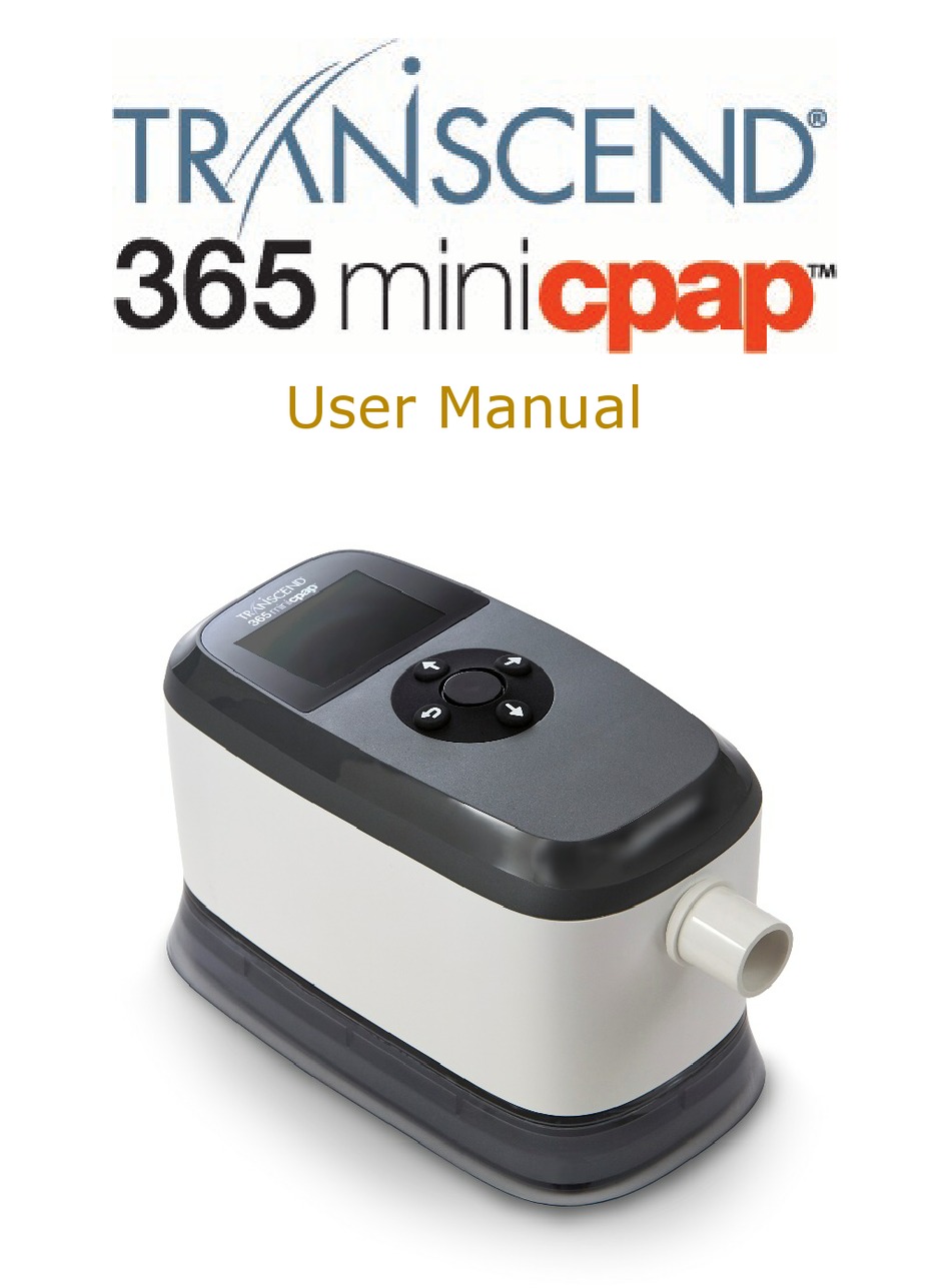 TRANSCEND 365 MINICPAP USER MANUAL Pdf Download ManualsLib