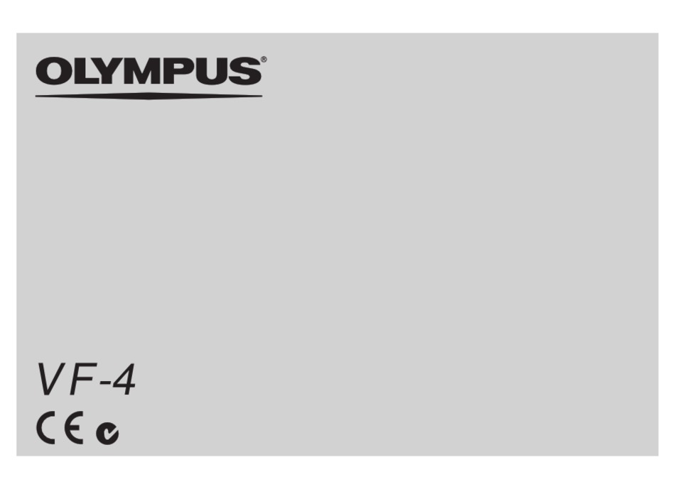 OLYMPUS VF4 INSTRUCTIONS MANUAL Pdf Download ManualsLib