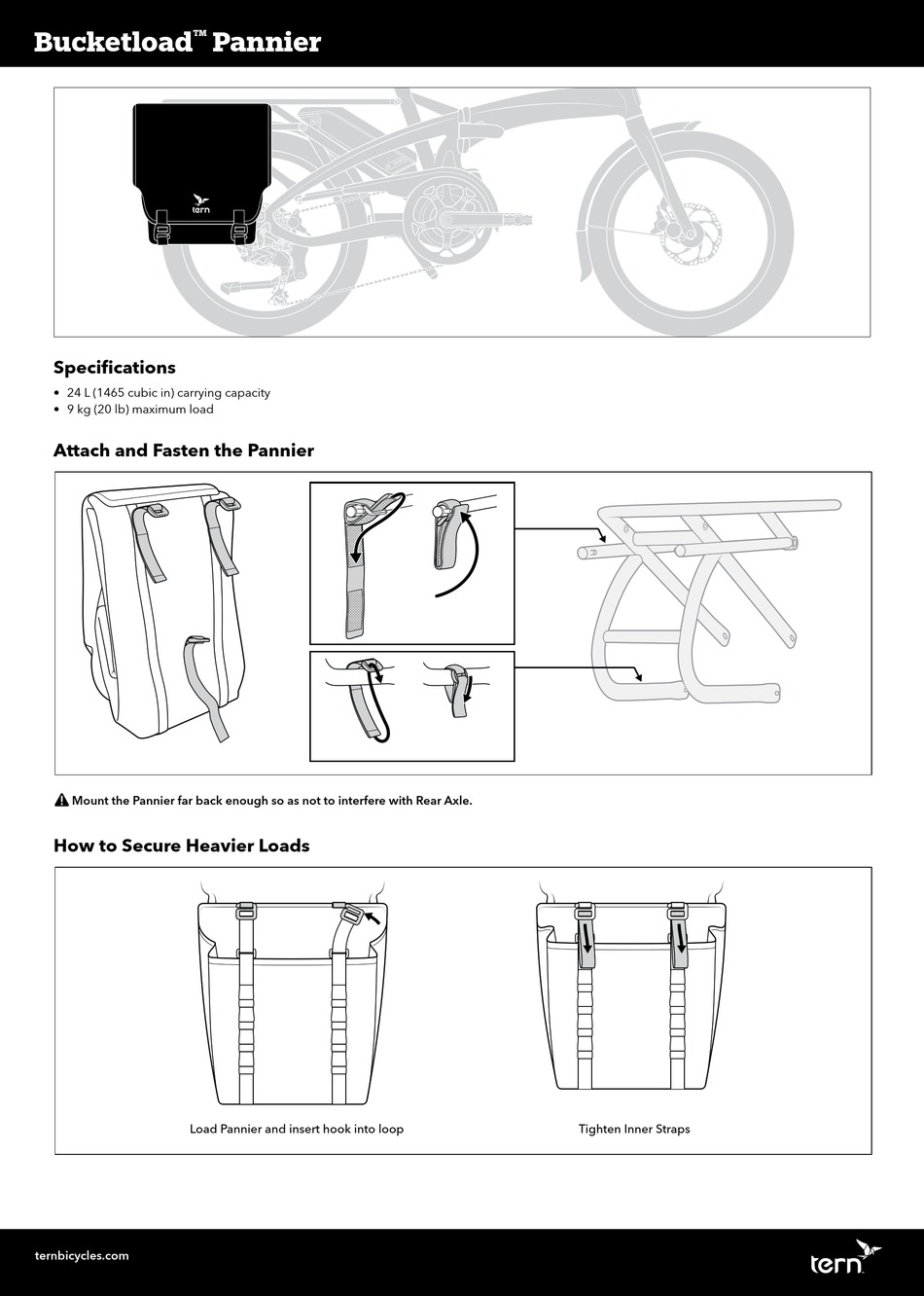 tern bucketload pannier