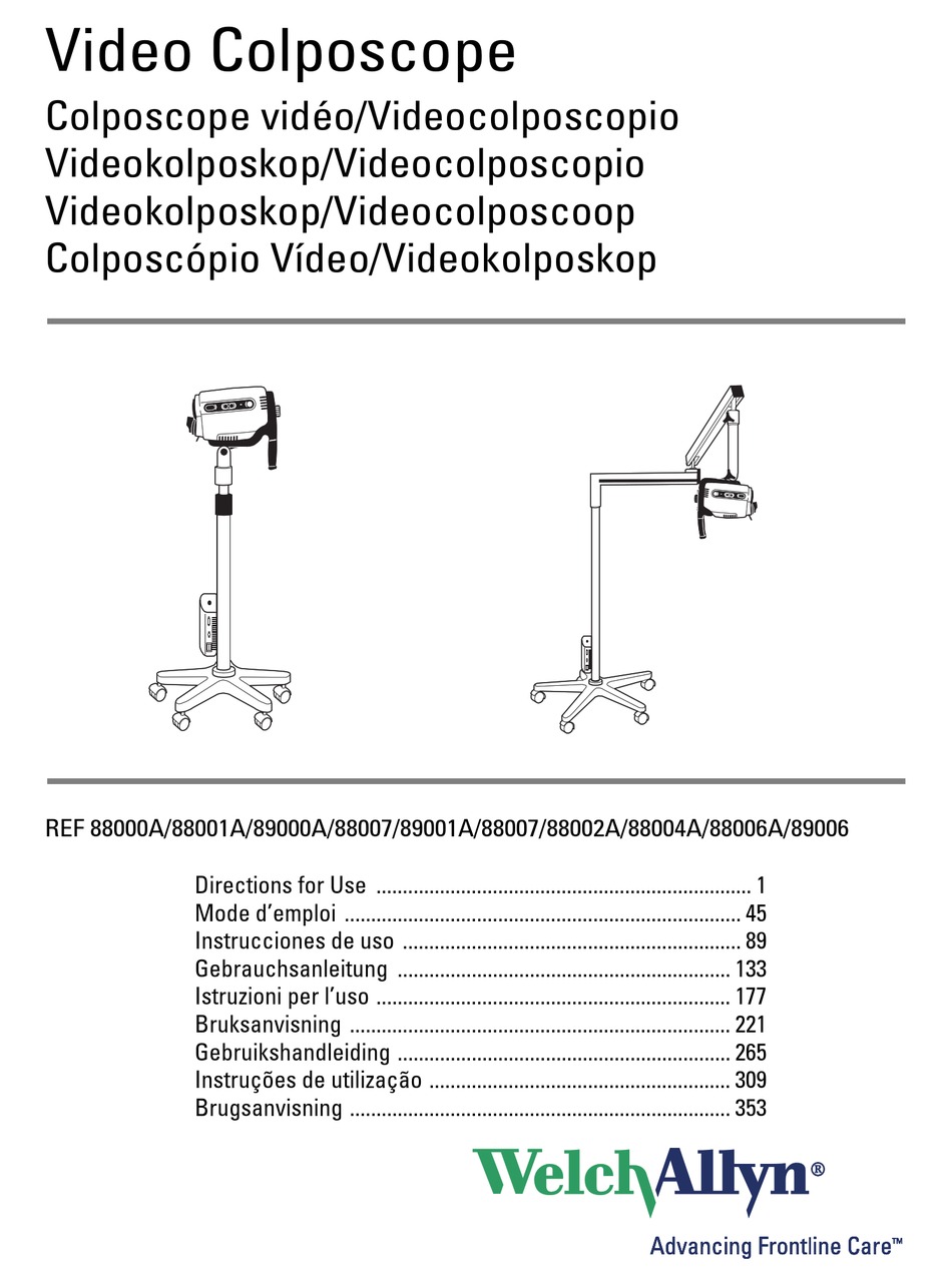 WELCH ALLYN 88000A DIRECTIONS FOR USE MANUAL Pdf Download ManualsLib