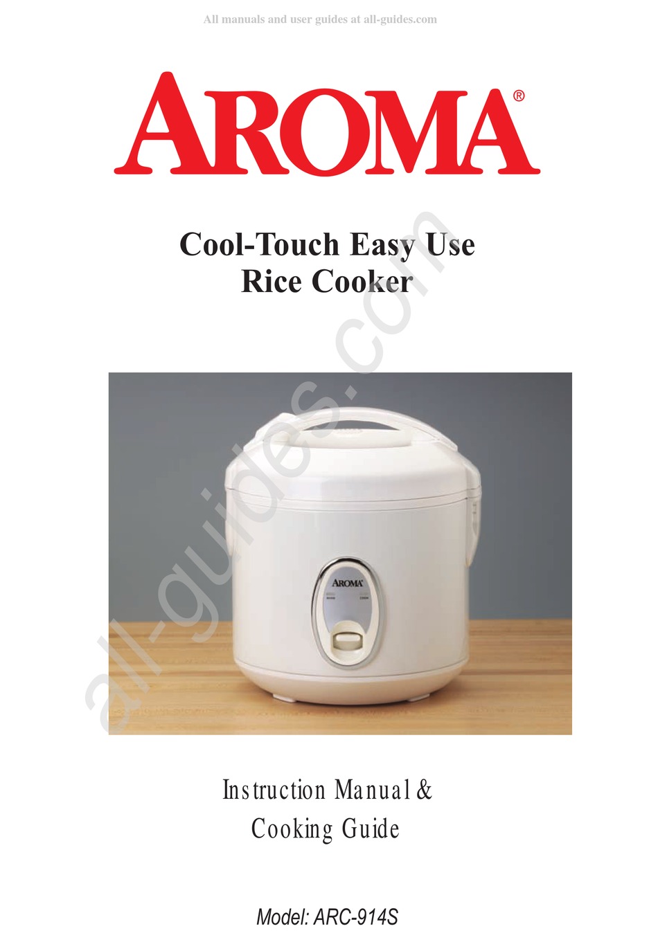 Aroma Arc-914S 8-Cup Cool-Touch Rice Cooker