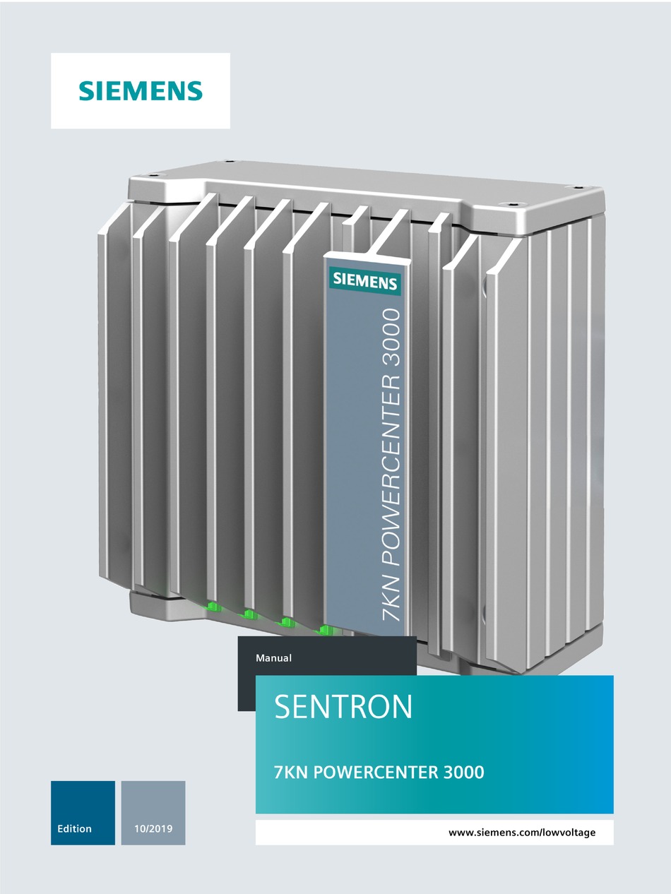 Siemens Sentron 7kn Powercenter 3000 Manual Pdf Download Manualslib