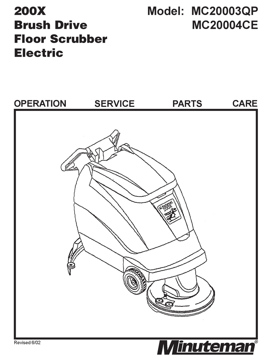 MINUTEMAN MC20004CE OPERATION SERVICE PARTS CARE Pdf Download | ManualsLib