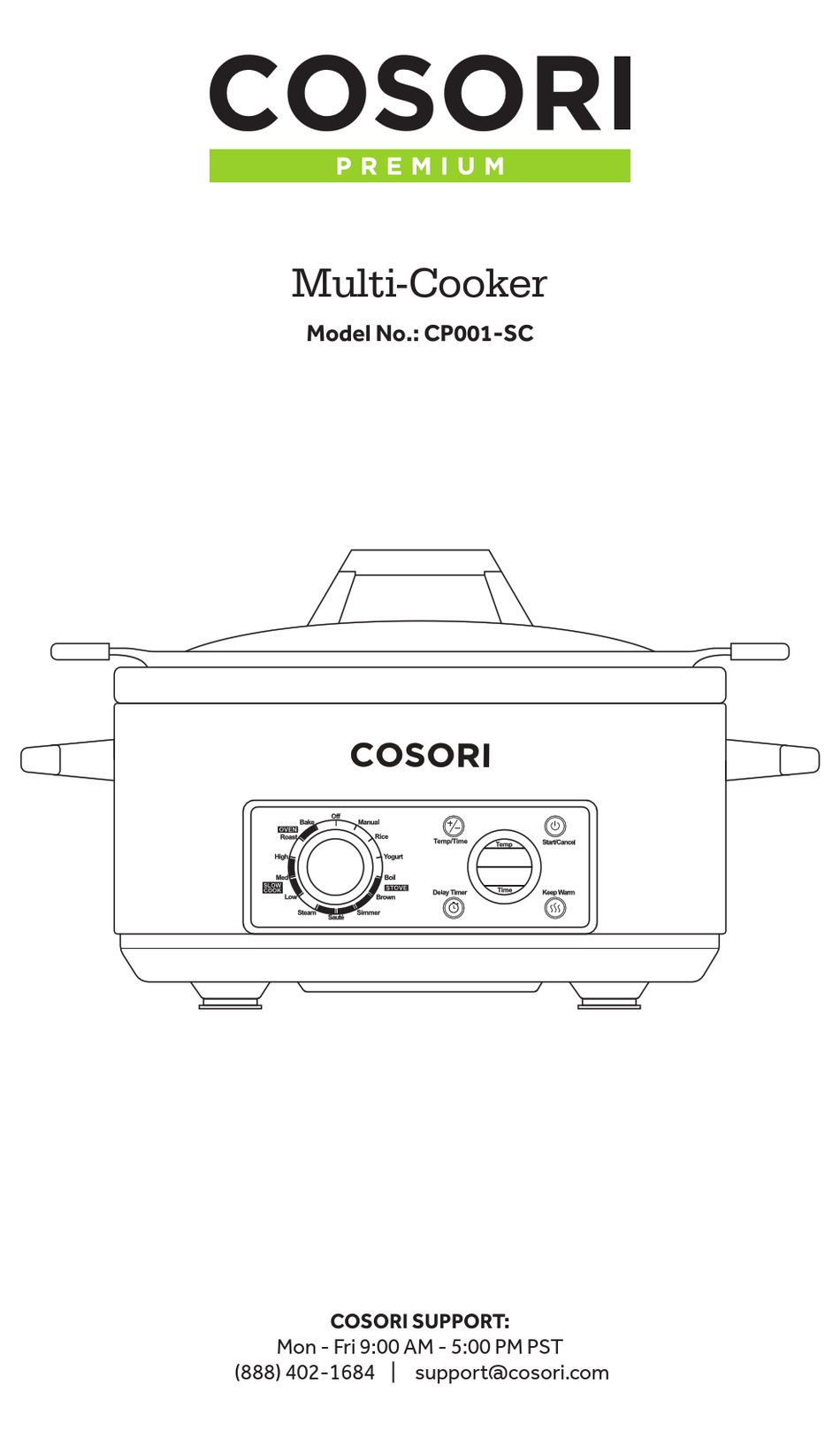 User manual Cosori CO162-CWM (English - 12 pages)