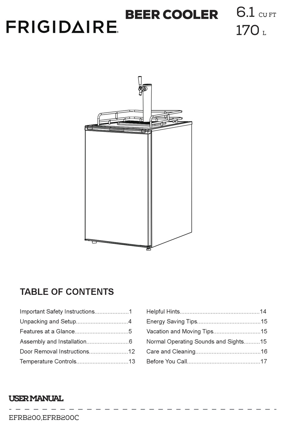 frigidaire efrb200