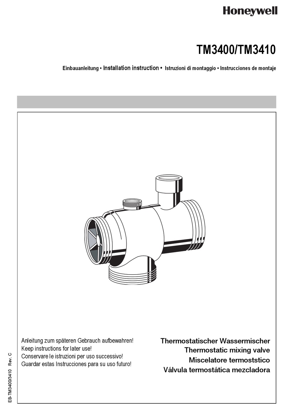 HONEYWELL TM3400 INSTALLATION INSTRUCTION Pdf Download | ManualsLib