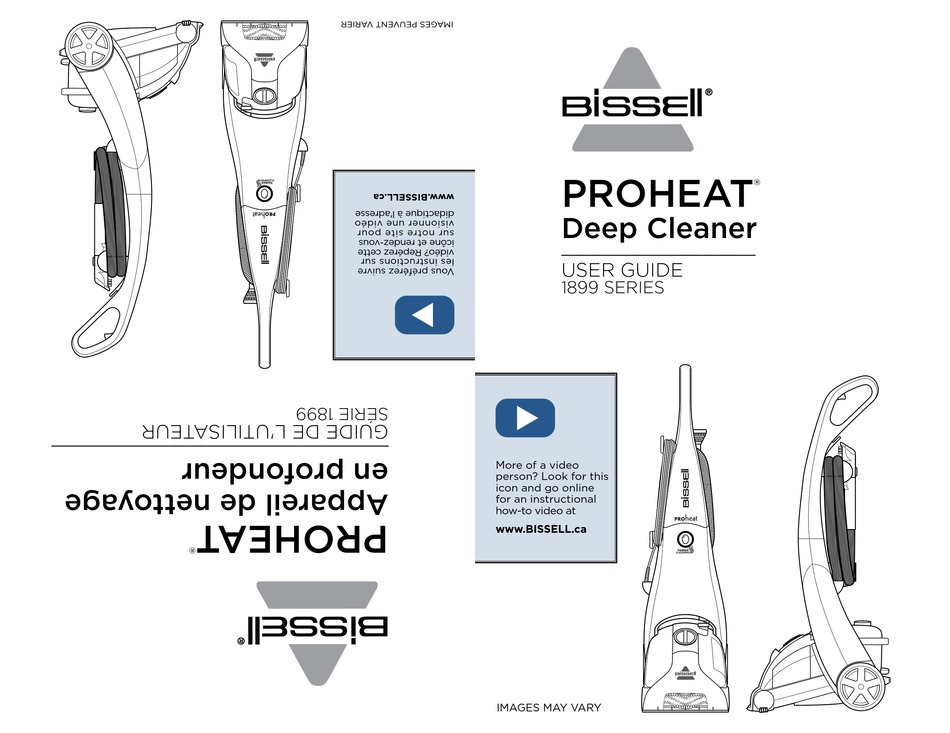 BISSELL PROHEAT 1899 SERIES USER MANUAL 