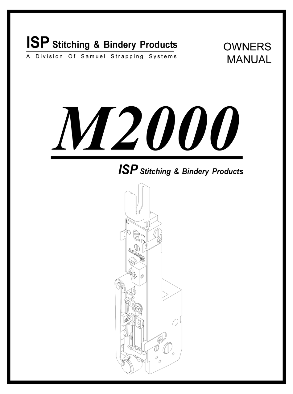 ISP M2000 OWNER'S MANUAL Pdf Download ManualsLib