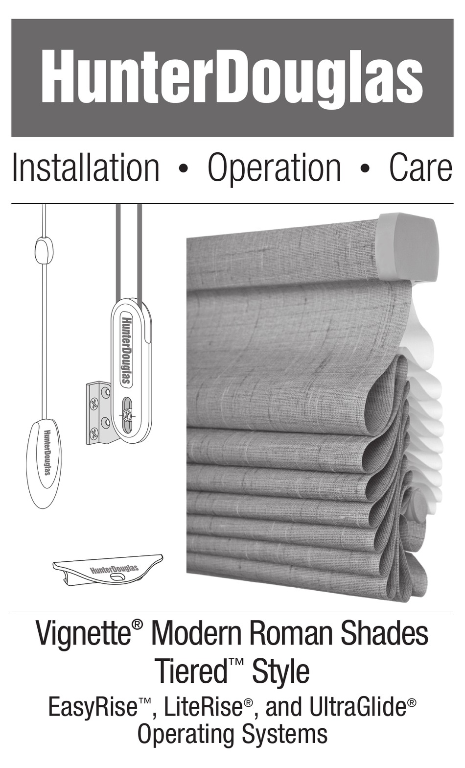 Hunter Douglas Vignette Series Installation Operation Care Pdf Download Manualslib