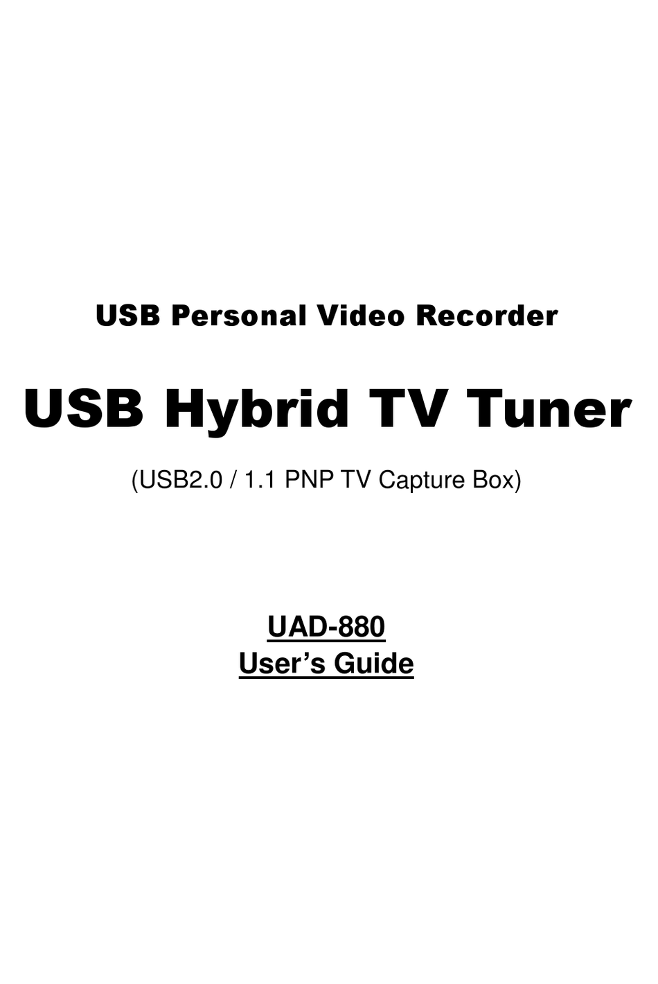 NJOY UAD880 USER MANUAL Pdf Download ManualsLib