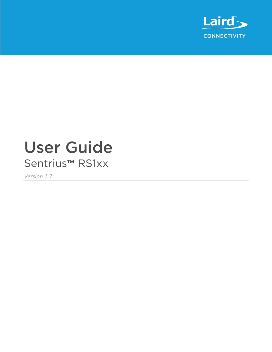 Sentrius RS1xx LoRa-Enabled Sensors