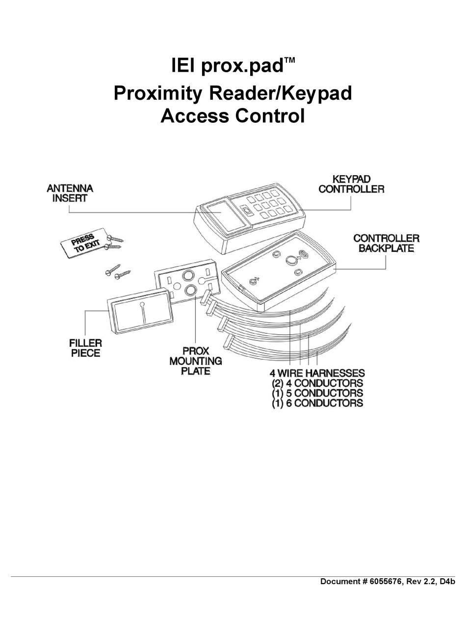 Iei Technology Prox Pad Installation Programming Manual Pdf Download Manualslib