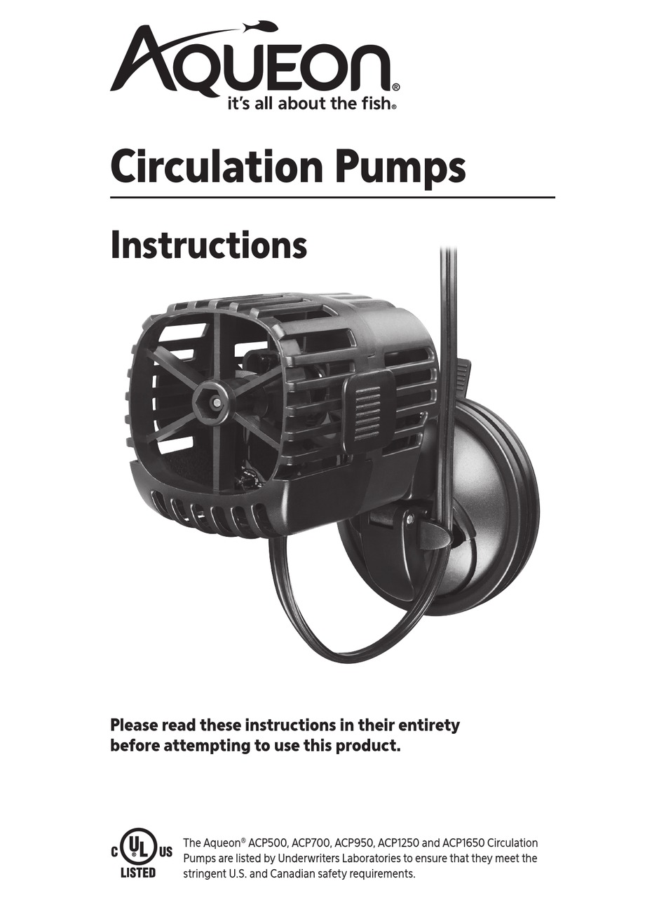 AQUEON ACP500 INSTRUCTIONS MANUAL Pdf Download ManualsLib