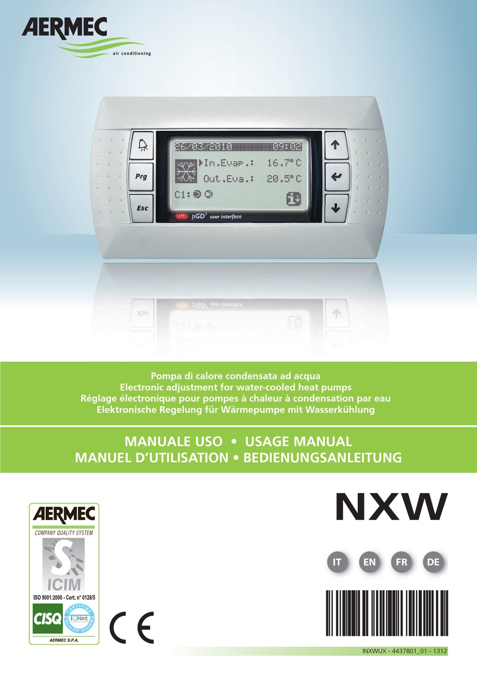 Aermec Pompe A Chaleur Mode D Emploi AERMEC NXW USAGE MANUAL Pdf Download | ManualsLib