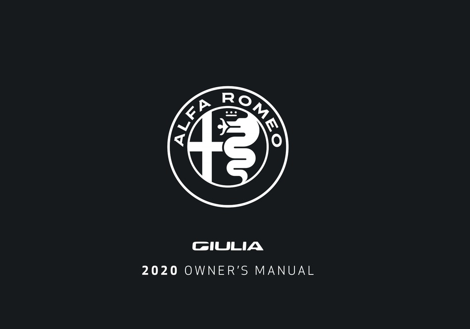 ALFA ROMEO GIULIA 2020 OWNER'S MANUAL Pdf Download | ManualsLib