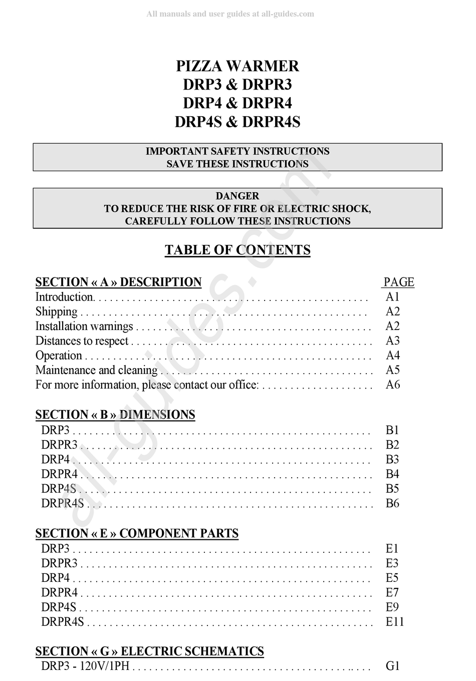 DOYON DRP3 INSTRUCTION MANUAL Pdf Download ManualsLib