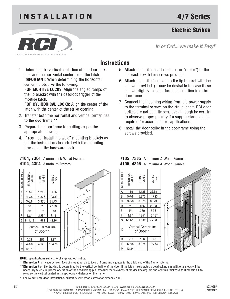 RCI 4 SERIES INSTALLATION Pdf Download | ManualsLib