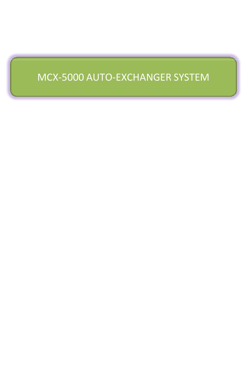 MRC MCX5000 SERIES MANUAL Pdf Download ManualsLib