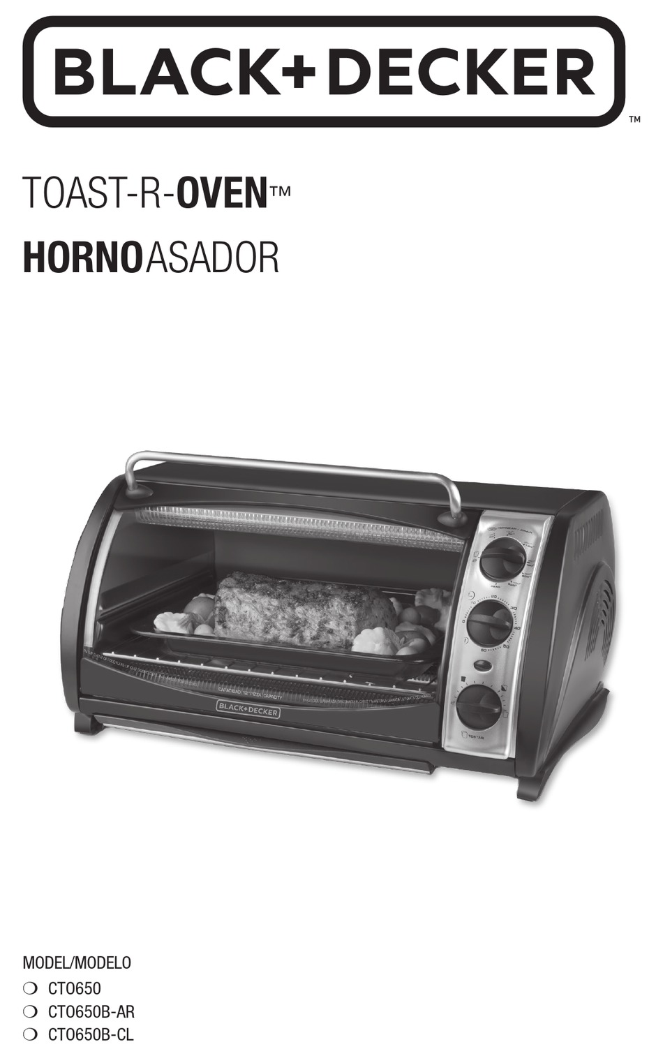 BLACK+DECKER TOAST-R-OVEN HORNO ASADOR CTO650 MANUAL Pdf Download |  ManualsLib