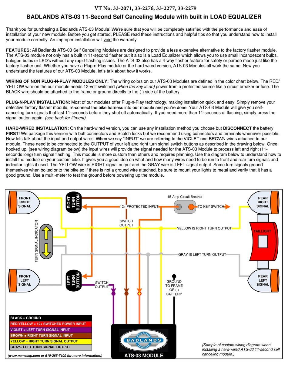 BADLANDS ATS-03 QUICK START MANUAL Pdf Download | ManualsLib