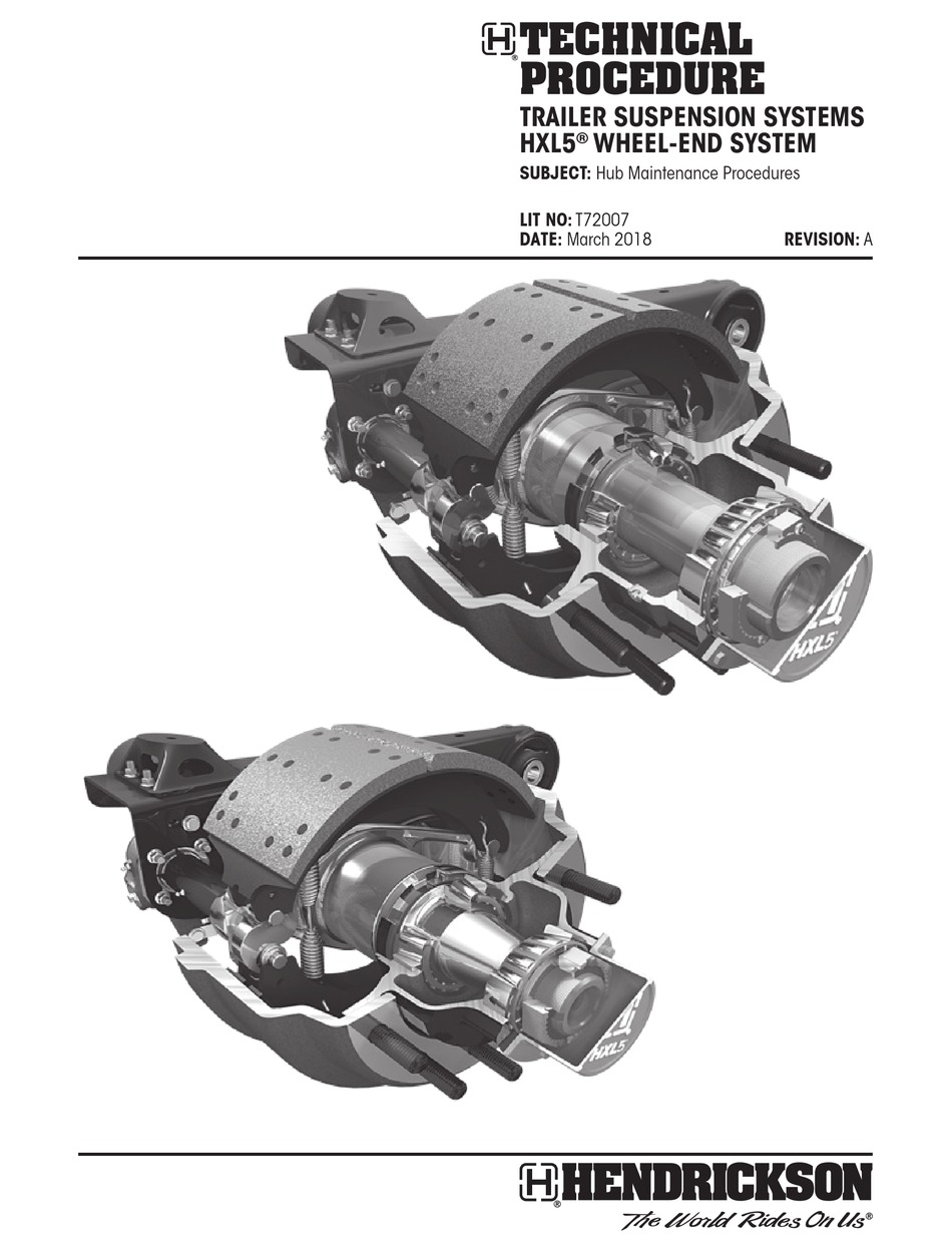 HENDRICKSON HXL5 MAINTENANCE PROCEDURES Pdf Download ManualsLib