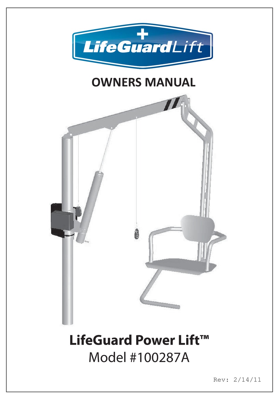 LIFEGUARD LIFT LIFEGUARD POWER LIFT SERIES OWNER'S MANUAL Pdf Download ManualsLib