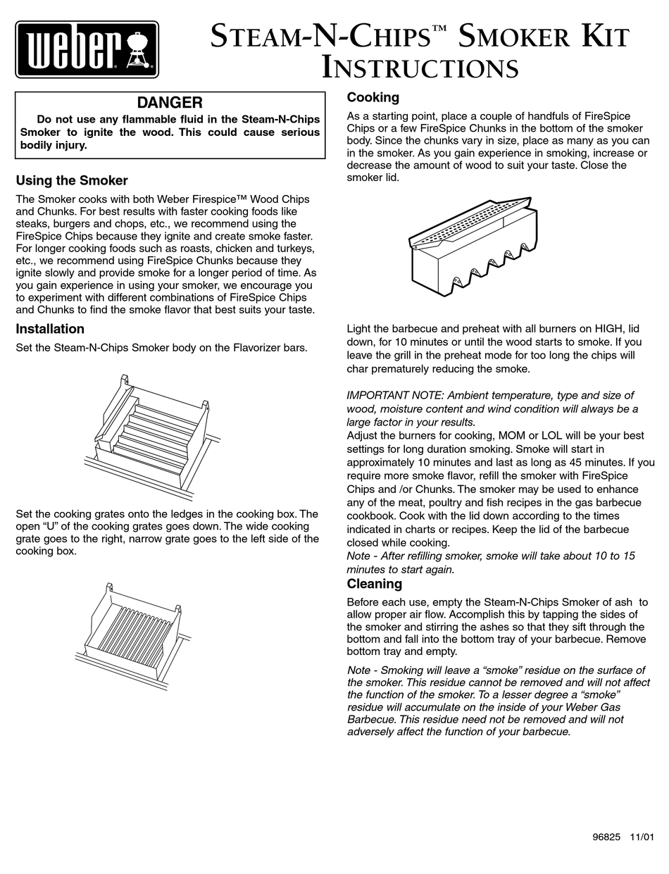 WEBER STEAMNCHIPS INSTRUCTIONS Pdf Download ManualsLib