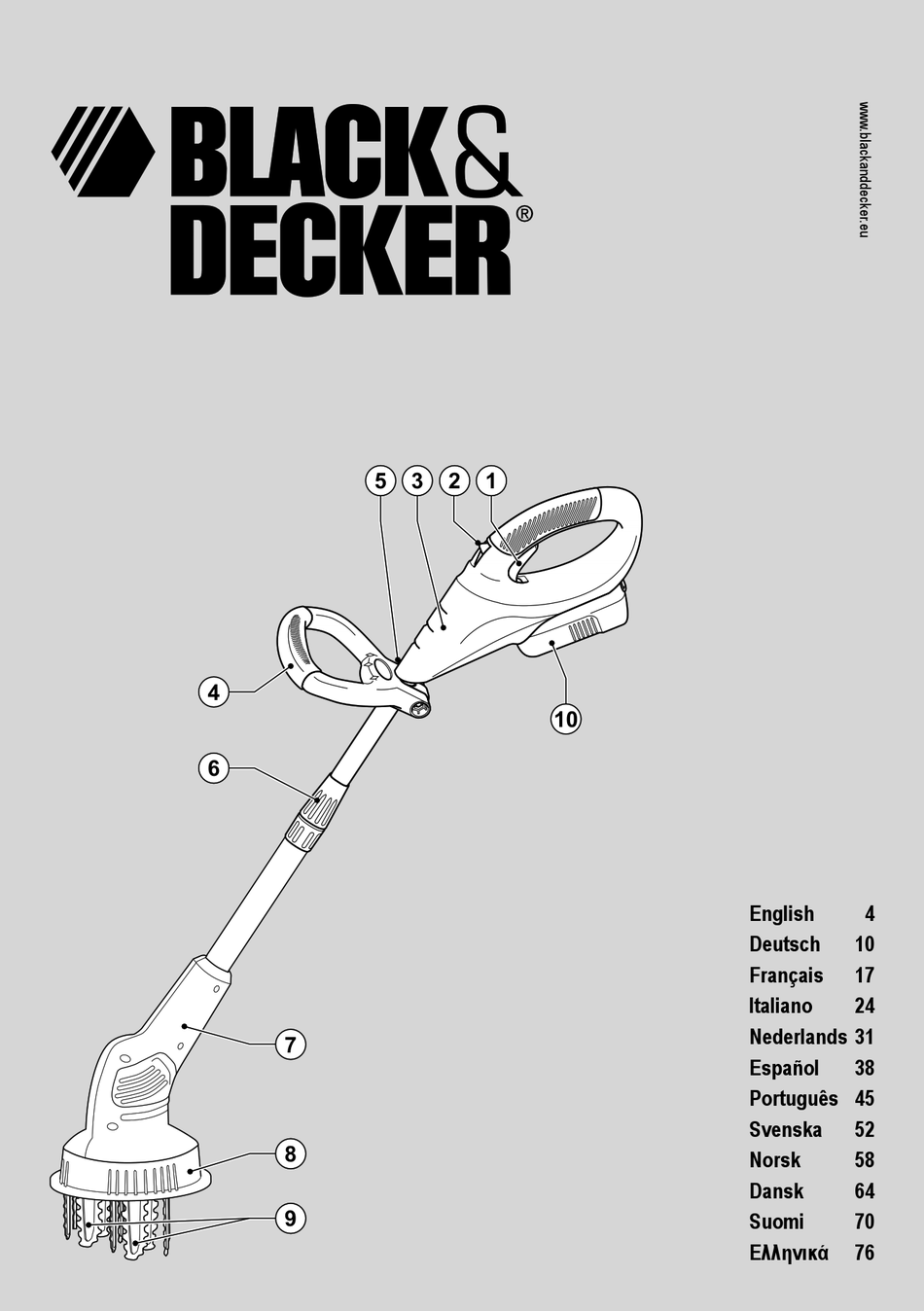 BLACK & DECKER GXC1000L MANUAL Pdf Download | ManualsLib